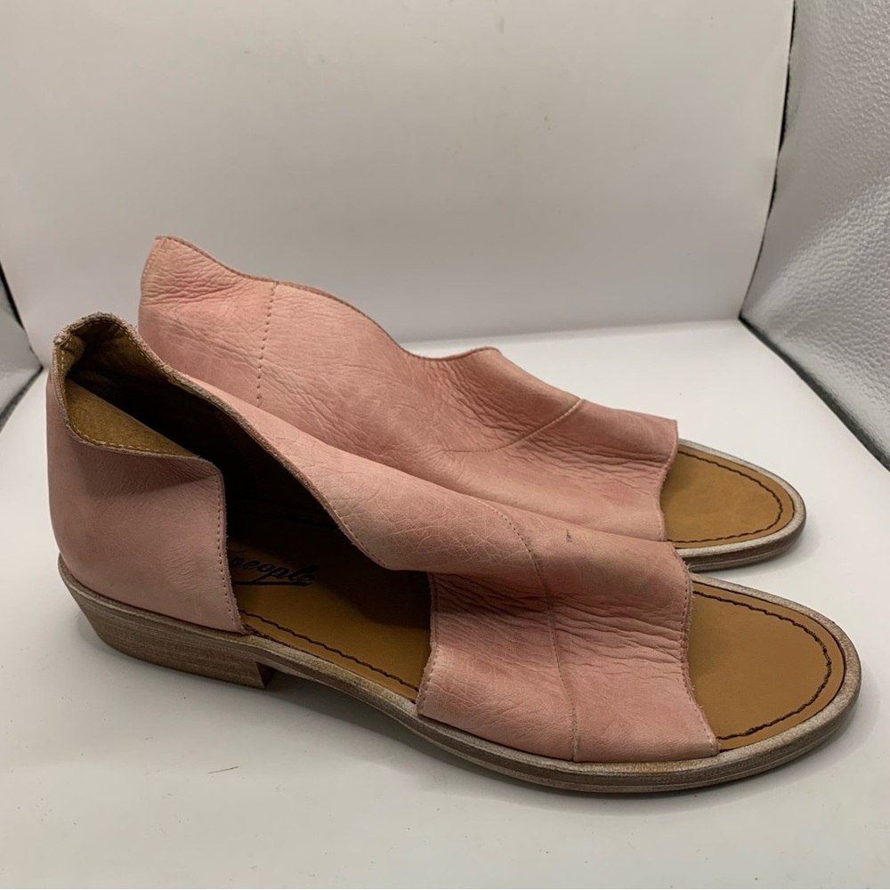 FREE PEOPLE Mont Blanc Women's Slide Cut out Shoes distressed38 US 8 - Picture 4 of 8
